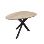 Organic Black-Base Wooden Coffee Table