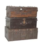 Antique Heritage Metal Trunk Stack
